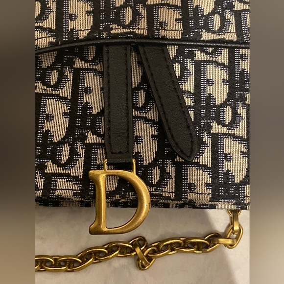 Christian Dior Oblique Jacquard Saddle Pouch - Picture 3 of 5